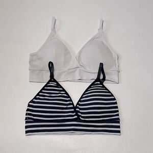 Sports Bras Blue And White Stripes (NEW WITHOUT TAGS)